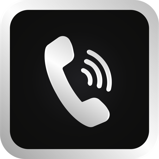 Silver Phone Icon